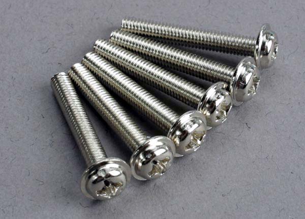 Traxxas Screws, 3x20mm Washerhead Machine (6)