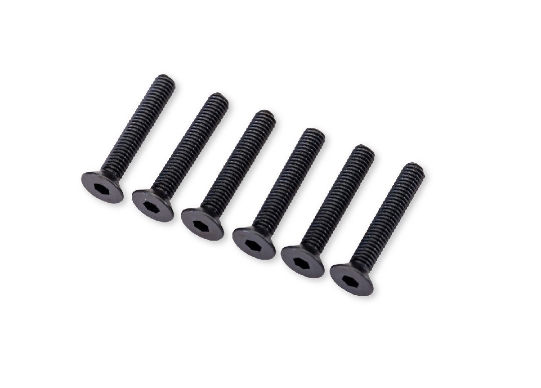 Traxxas Screws, 3x18mm Countersunk Machine Screws (6)