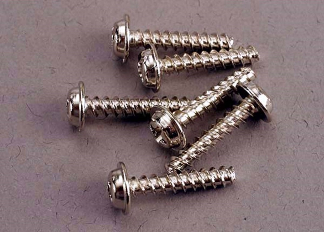 Traxxas Screws, 3x15mm Washerhead Self-Tapping (6)