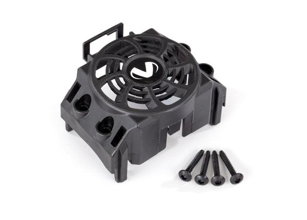 Traxxas Mount, motor cooling fan (fits #3461 motor) - Click Image to Close