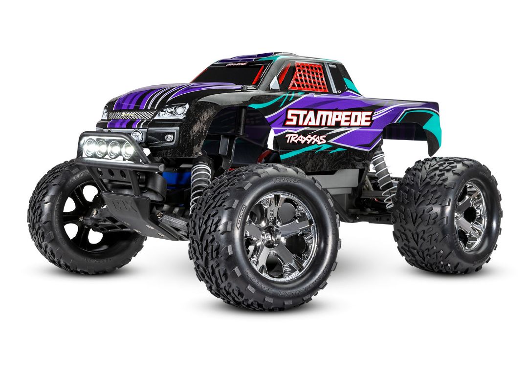 Traxxas Stampede 1/10 2wd XL-5 Purple DC Charger with LED Lights