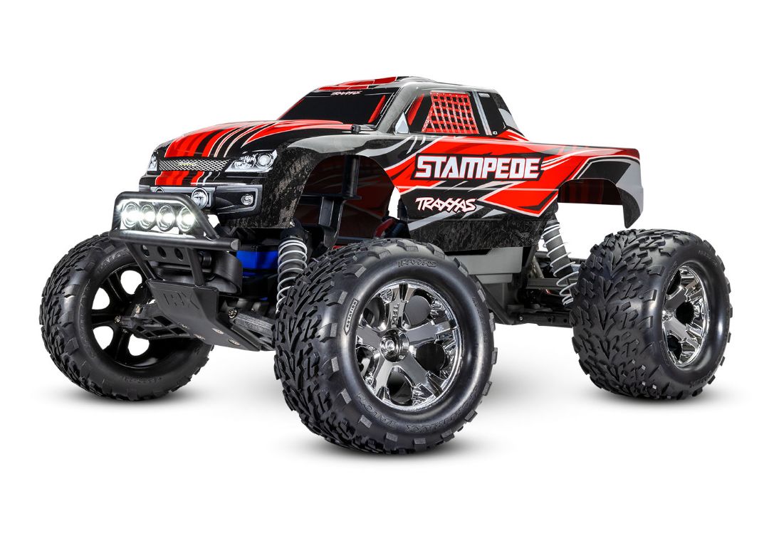 Traxxas Stampede 1/10 2wd XL-5 Red DC Charger with LED Lights