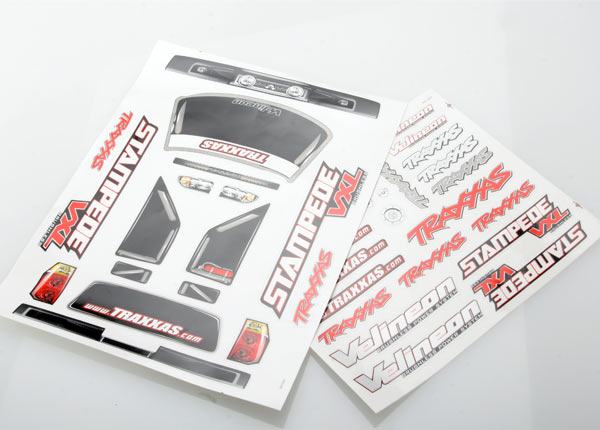 Traxxas Decal Sheets, Stampede VXL - Click Image to Close