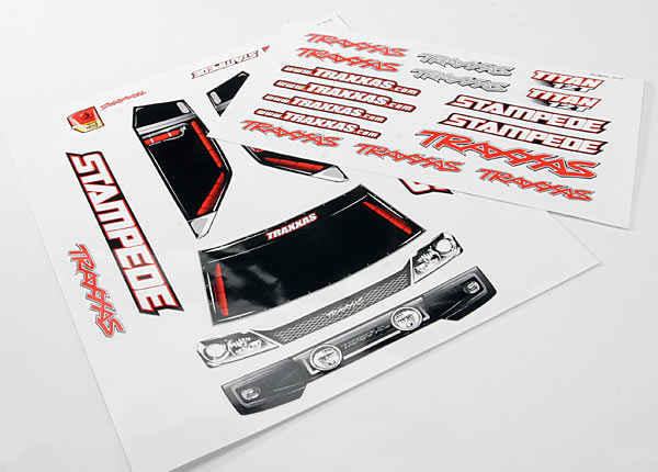 Traxxas Decal Sheets, Stampede - Click Image to Close