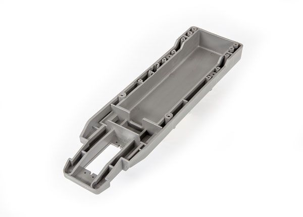 Traxxas Main chassis (grey) (164mm long battery compartment) (fits both flat and hump style battery packs)