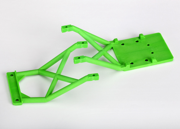 Traxxas Front & Rear Skid Plate Set (Green) (Grave Digger)