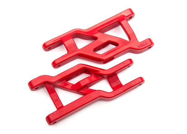 Traxxas Suspension arms, front (red) (2) (heavy duty, cold weather material)