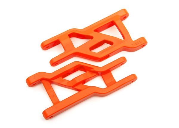 Traxxas Suspension arms, front (orange) (2) (heavy duty, cold weather material)