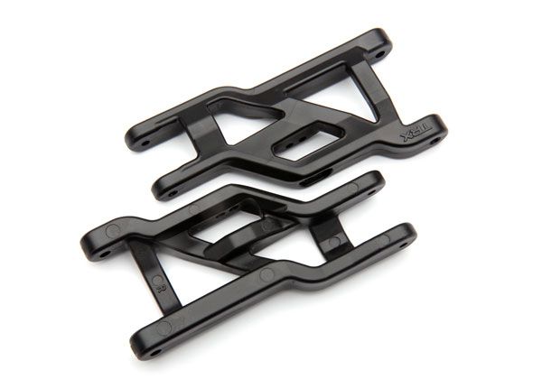 Traxxas Suspension arms, front (black) (2) (heavy duty, cold we - Click Image to Close