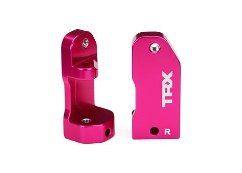 Traxxas L/R Aluminum Caster Blocks 30° (Pink) - Click Image to Close