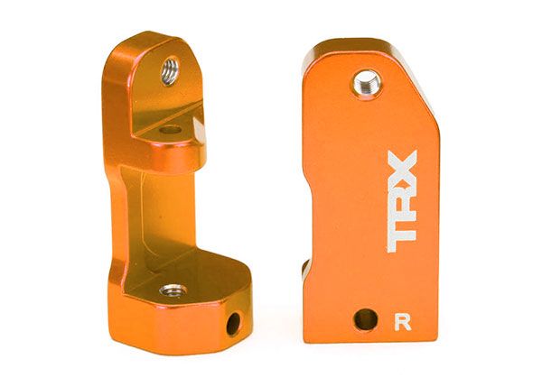 Traxxas L/R Aluminim Caster Blocks 30° (Orange) - Click Image to Close