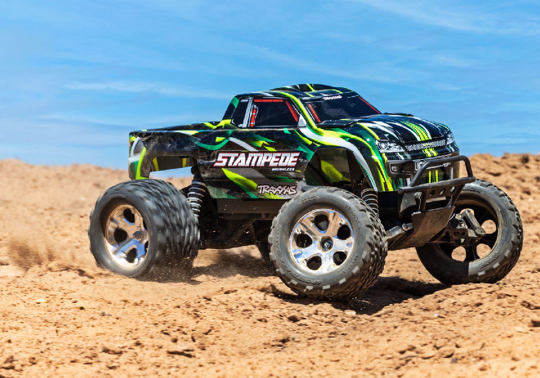 Traxxas 1/10 Stampede BL-2S HD 2wd RTR - Green w/Charger&Battery