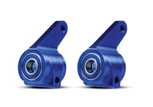 Traxxas Aluminum Steering Blocks w/Ball Bearings (Blue) (2) - Click Image to Close