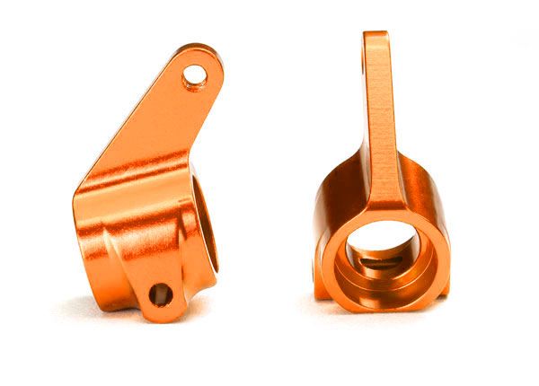 Traxxas Aluminum Steering Blocks w/Ball Bearings (Orange) (2) - Click Image to Close