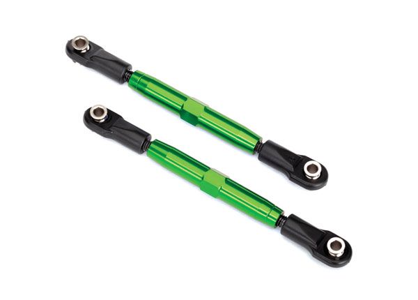 Traxxas Camber links, front (TUBES green-anodized, 7075-T6 aluminum, stronger than titanium) (83mm) (2)/ rod ends, rear (4)/ rod ends, front (4)/ aluminum wrench (1)