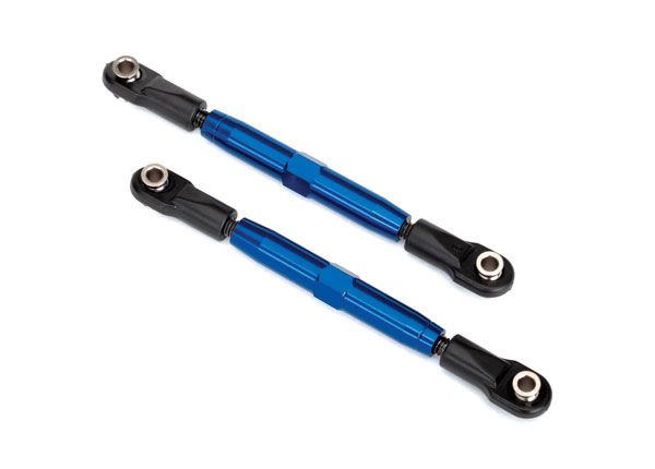 Traxxas Camber links, front (TUBES blue-anodized, 7075-T6 aluminum, stronger than titanium) (83mm) (2)/ rod ends, rear (4)/ rod ends, front (4)/ aluminum wrench (1)