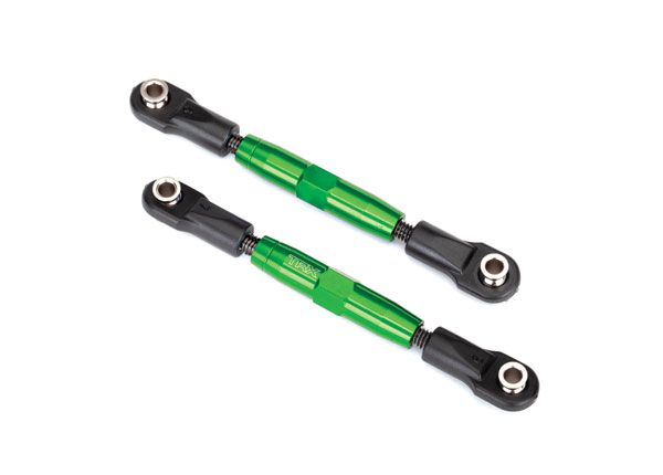 Traxxas Camber links, rear (TUBES green-anodized, 7075-T6 aluminum, stronger than titanium) (73mm) (2)/ rod ends, rear (4)/ rod ends, front (4)/ aluminum wrench (1)