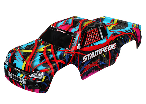 Traxxas Body, Stampede, Hawaiian graphics (painted, decals appl - Click Image to Close