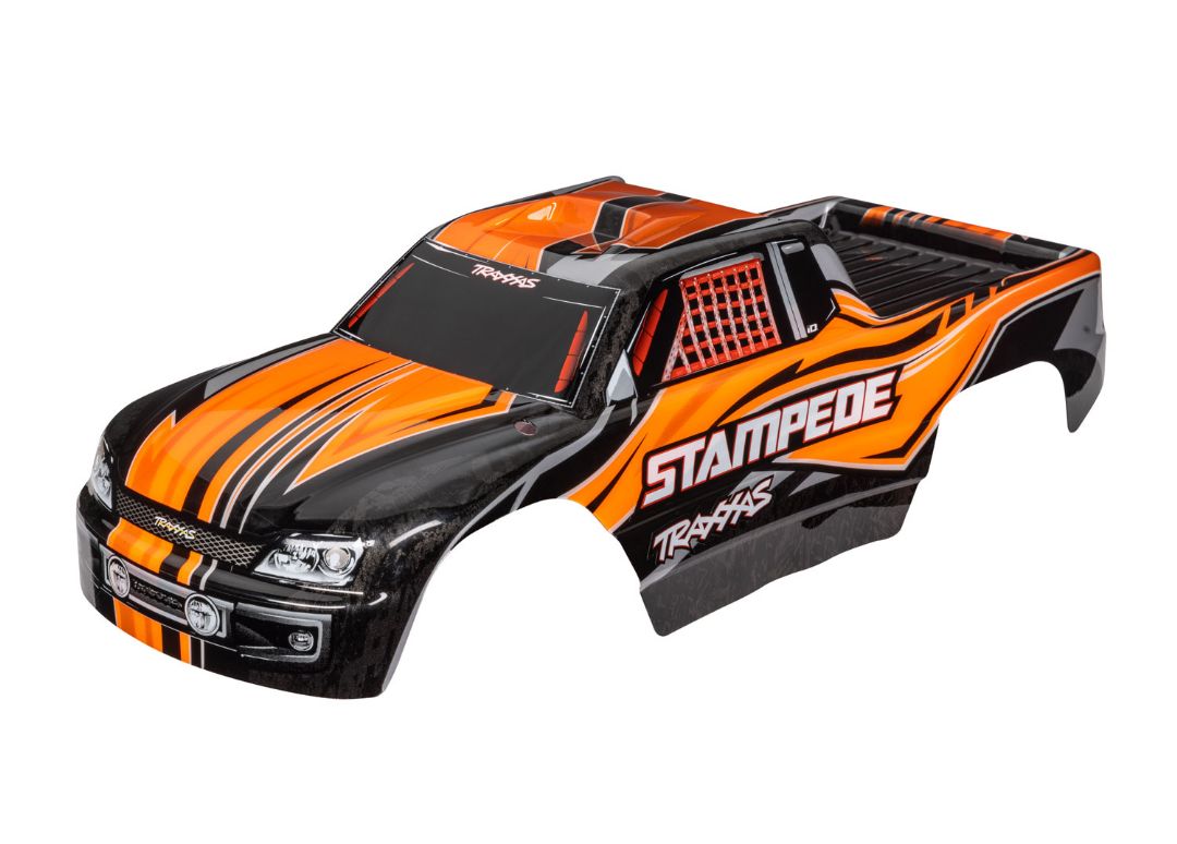 Traxxas Body, Stampede (Also Fits Stampede VXL),Orange (Painted, Decals Applied)