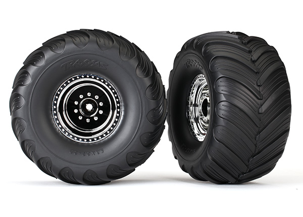Traxxas Bigfoot #1 tires and wheels (front)
