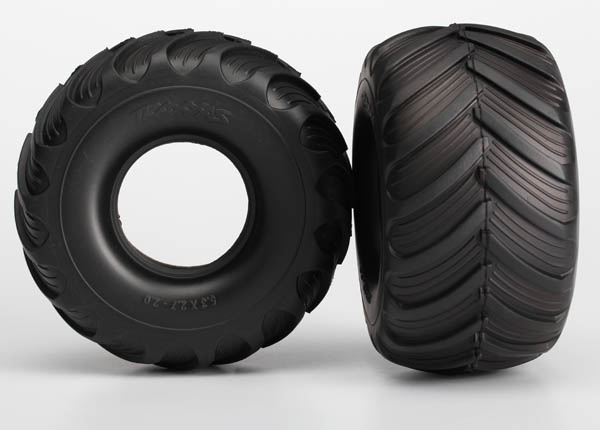 Traxxas Tires, Terra Groove (Dual Profile 5.3"x2.7"- 2.0") (2)/