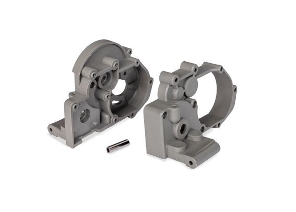 Traxxas Gearbox Halves (L&R) w/Idler Gear Shaft - Gray
