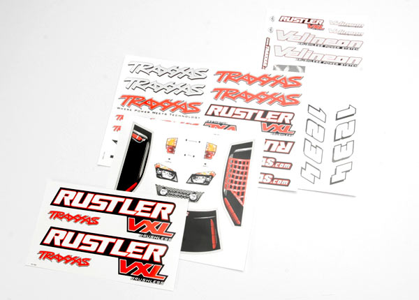 Traxxas Decal Sheets, Rustler VXL