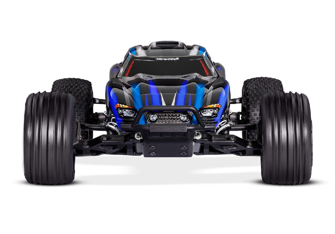 Traxxas 1/10 Rustler BL-2S 2wd RTR - Blue w/ Charger & Battery