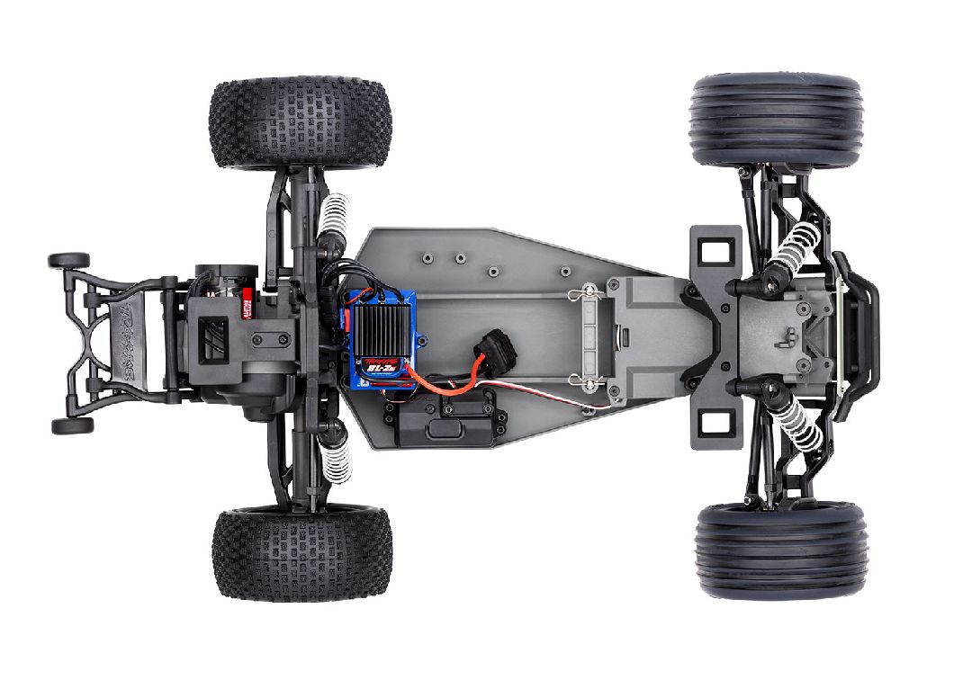 Traxxas 1/10 Rustler BL-2S 2wd RTR - Blue w/ Charger & Battery