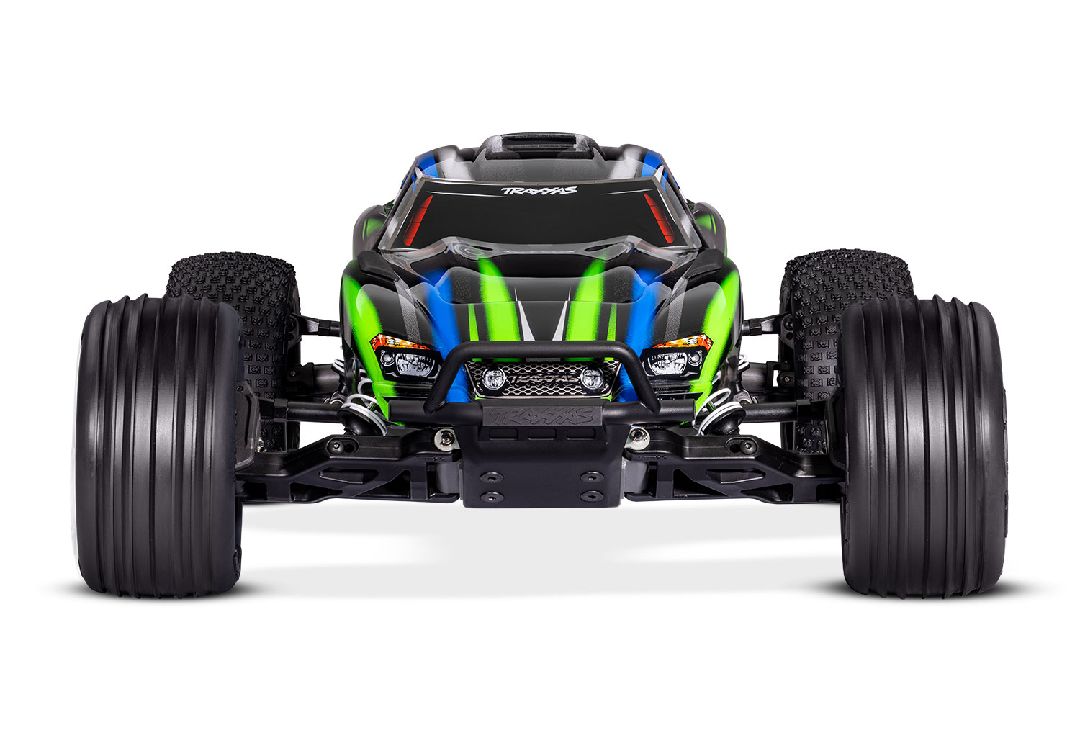 Traxxas 1/10 Rustler BL-2S 2wd RTR - Green w/ Charger & Battery