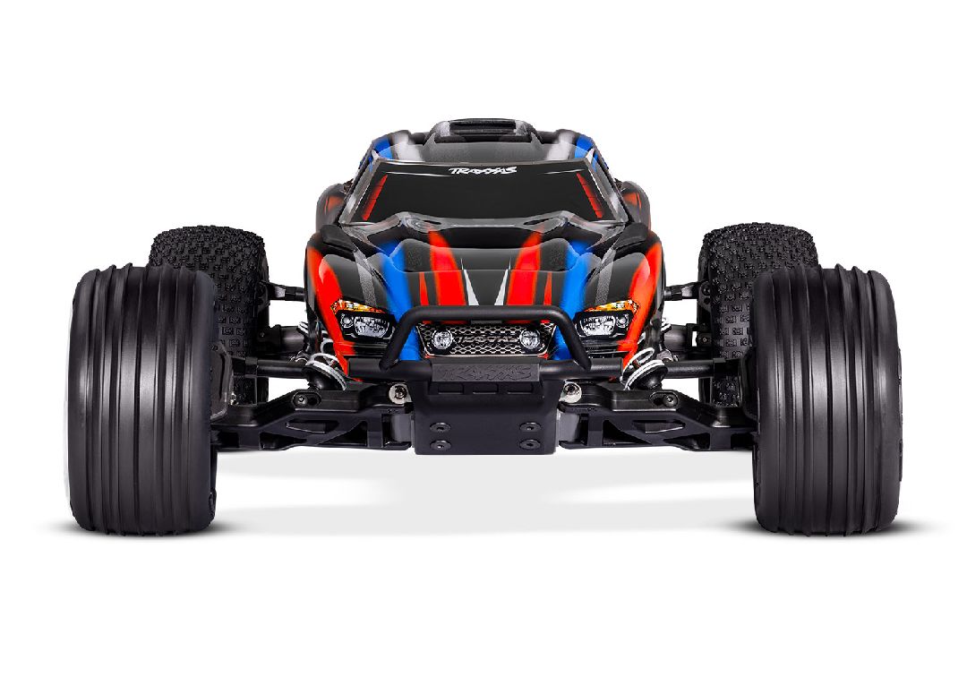 Traxxas 1/10 Rustler BL-2S 2wd RTR - Red w/ Charger & Battery