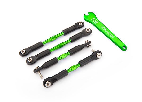 Traxxas Aluminum Turnbuckle Camber Link Set (Green) (4) - Click Image to Close