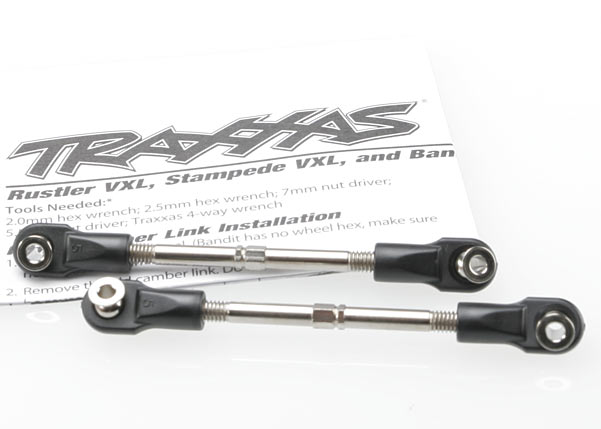 Traxxas 59mm Toe Link Turnbuckle (2) (VXL) - Click Image to Close