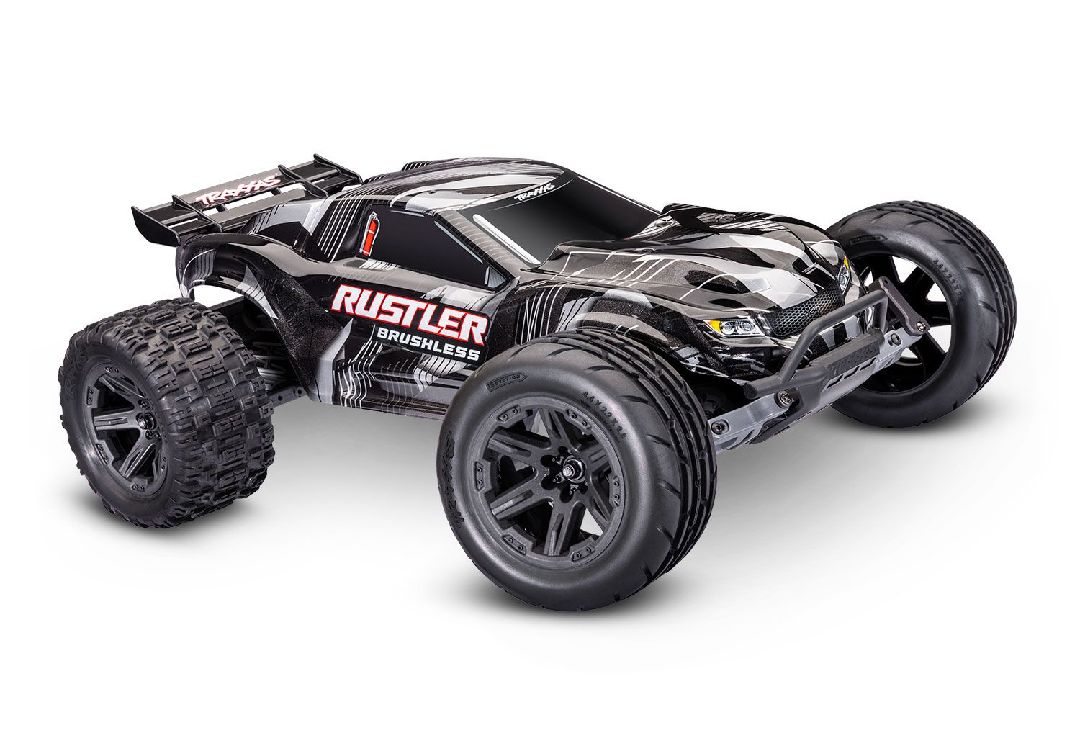Traxxas 1/10 Rustler HD VX3 BL 2WD RTR - Black