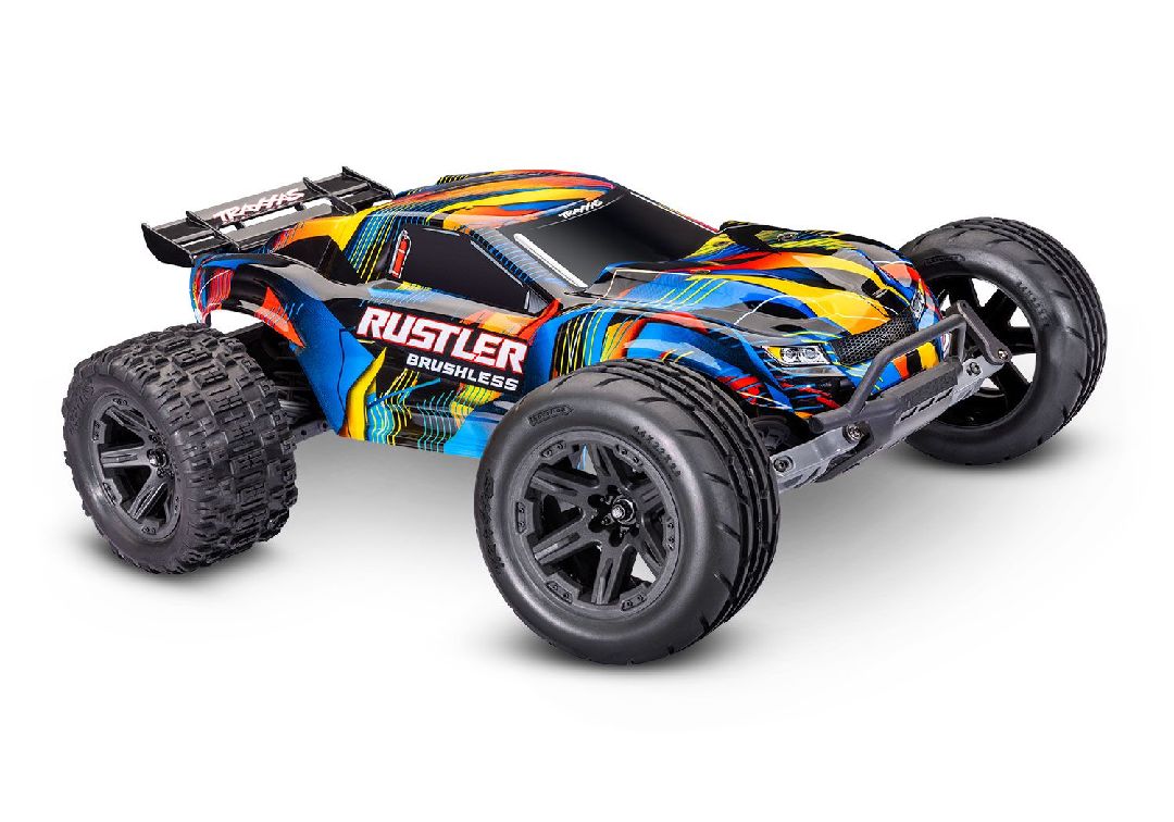 Traxxas 1/10 Rustler HD VX3 BL 2WD RTR - Yellow