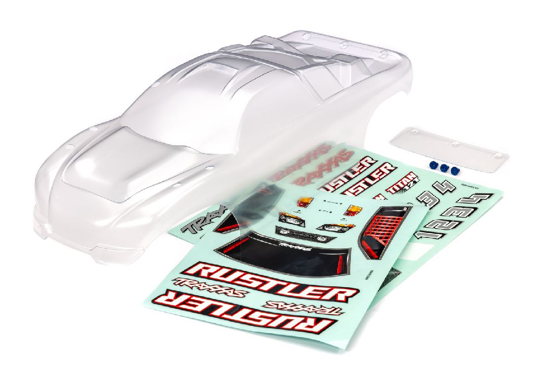 Traxxas Body Rustler Clear/Decals