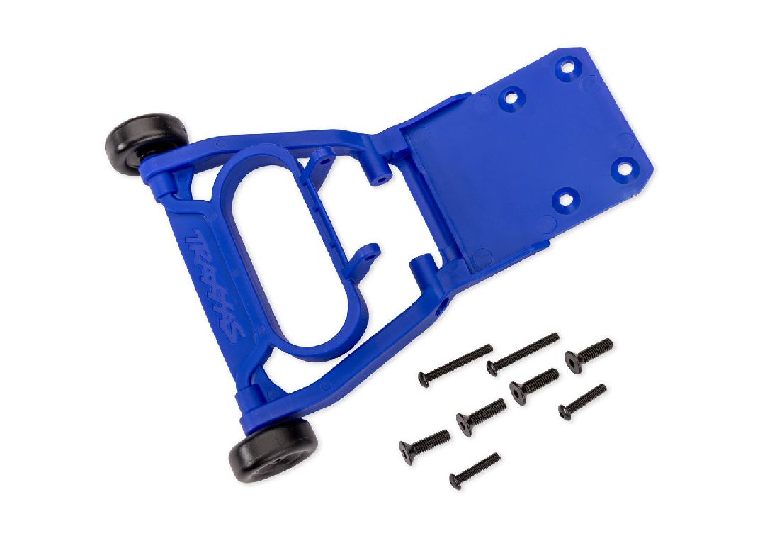Traxxas Wheelie Bar, Assembled, Non-Adjustable - Blue