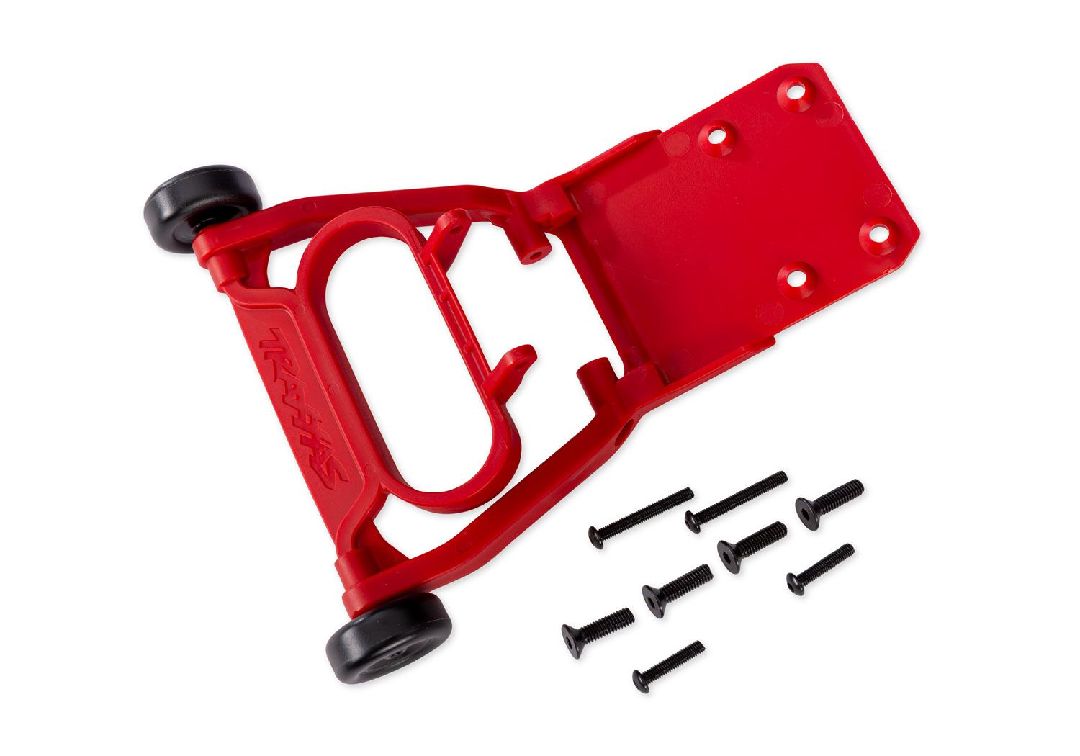 Traxxas Wheelie Bar, Assembled, Non-Adjustable - Red
