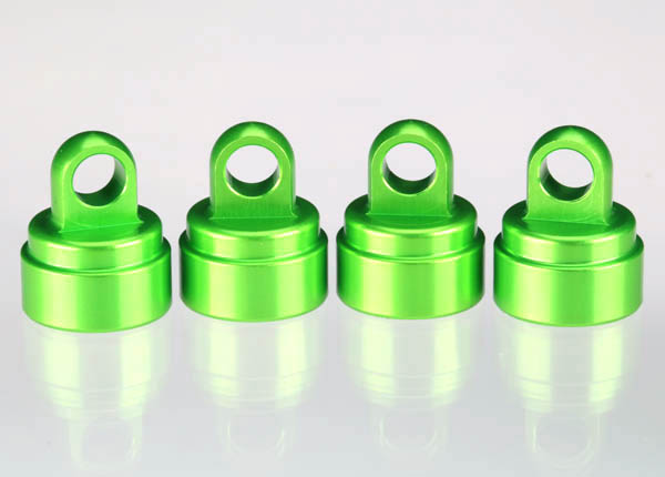 Traxxas Aluminum Ultra Shock Cap (Green) (4) - Click Image to Close