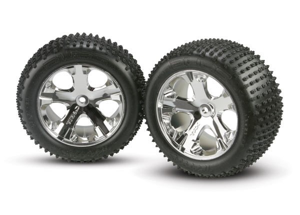 Traxxas Tires & wheels, assembled, glued (2.8")