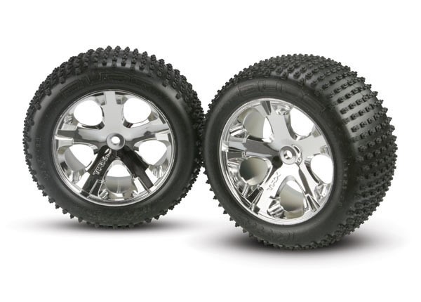 Traxxas Tires & wheels, assembled, glued (2.8") - Click Image to Close