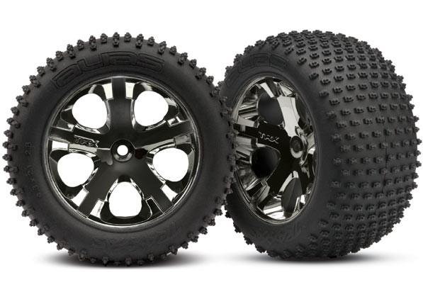 Traxxas Tires & wheels, assembled, glued (2.8")