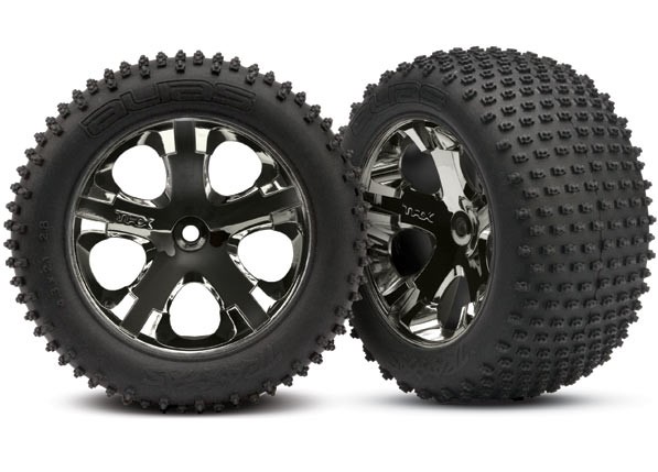 Traxxas Tires & wheels, assembled, glued (2.8") - Click Image to Close