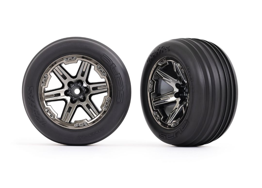 Traxxas Front Black Chrome w/ Alias Tires