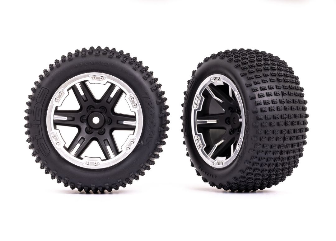 Traxxas Tires & wheels, assembled, glued (2.8