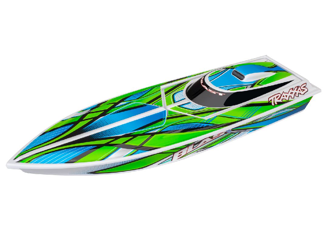 Traxxas Blast 24" High Performance RTR Race Boat - Green - Click Image to Close