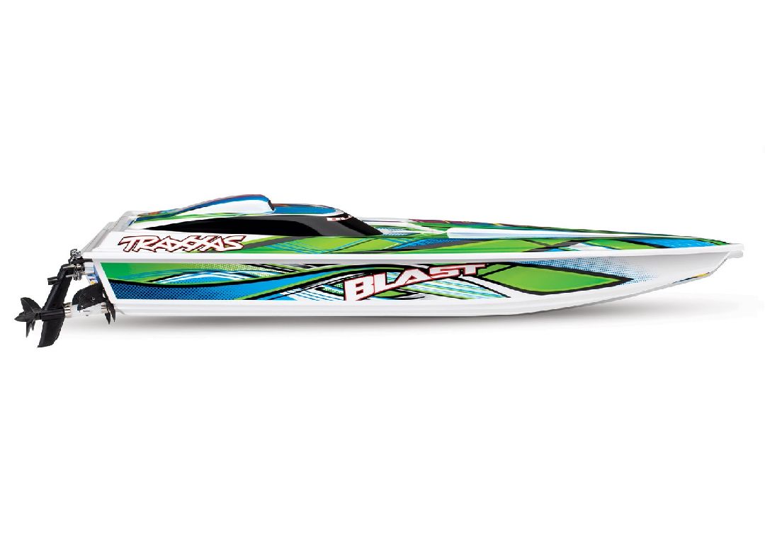 Traxxas Blast 24" High Performance RTR Race Boat - Green - Click Image to Close