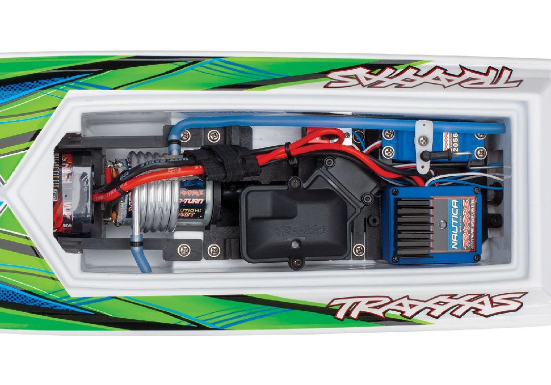 Traxxas Blast 24" High Performance RTR Race Boat - Green - Click Image to Close