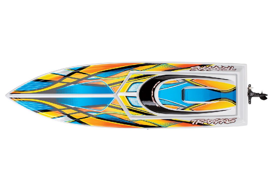 Traxxas Blast 24" High Performance RTR Race Boat - Orange - Click Image to Close