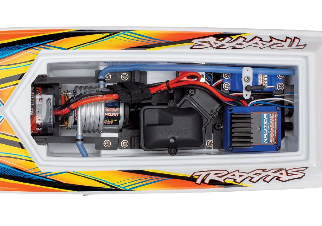 Traxxas Blast 24" High Performance RTR Race Boat - Orange - Click Image to Close